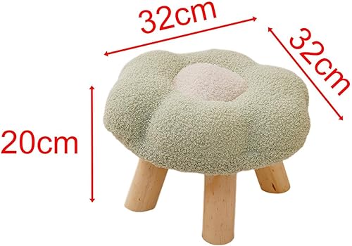 Miniatura 3 de Taburete de sofá otomano con forma de flor cambiante, suave y multifuncional, taburete de pie pequeño para apartamento, mesita de noche, sala de
