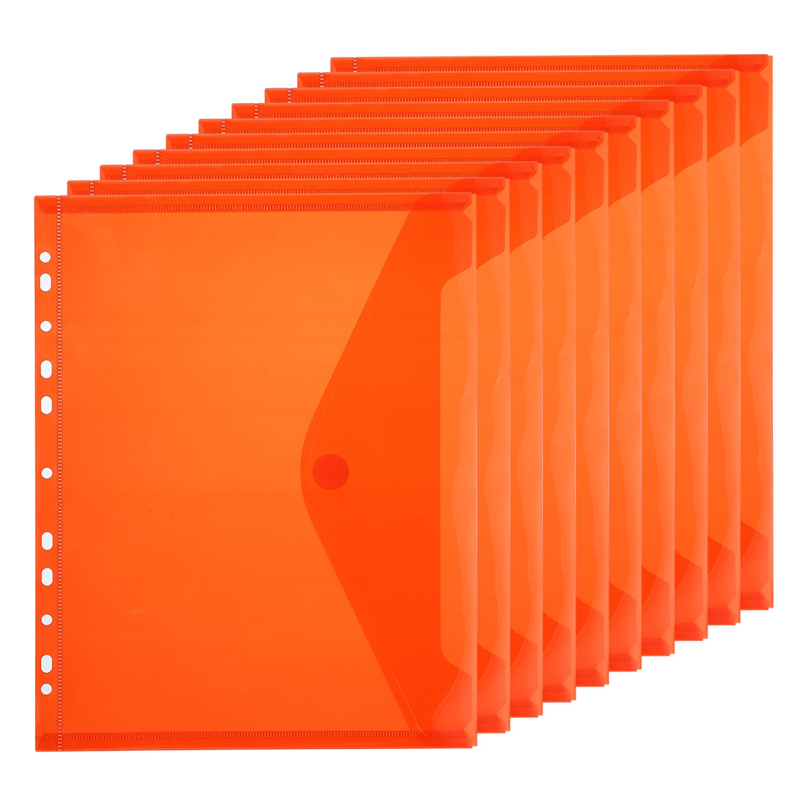 PATIKIL A4 Plastic Binder Pockets for 11 Ring Binder