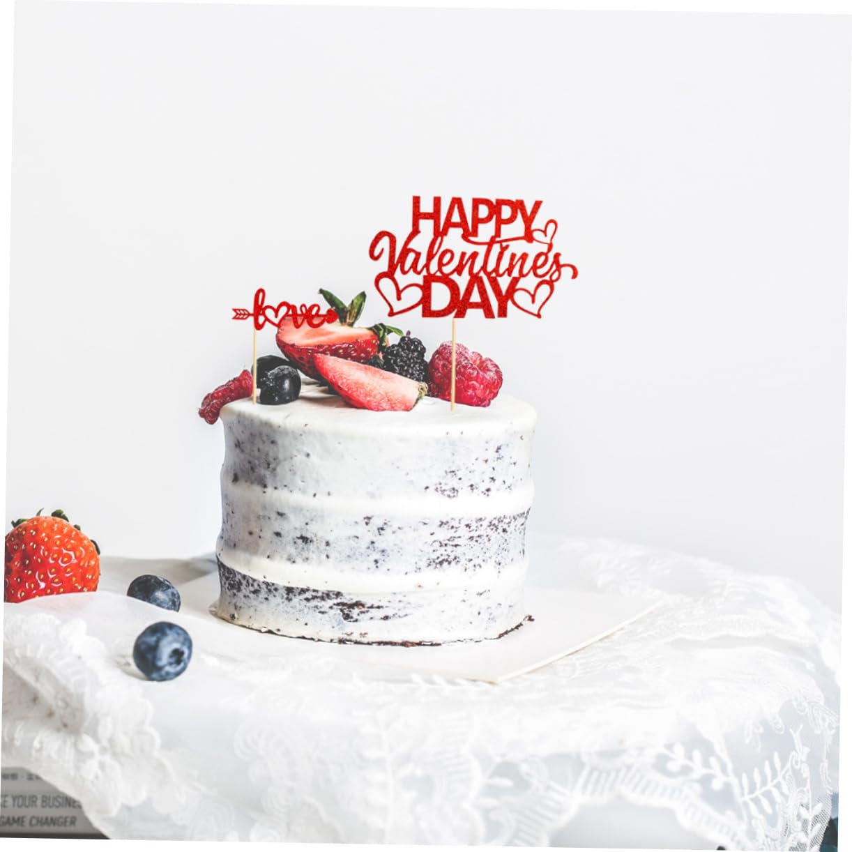Toyvian 150pezzi Decorazioni Per Torte Di Di Stuzzicanti Cuori Glitterati Per Feste e Compleanni Accessori Per Matrimonio e Feste Tema Unici