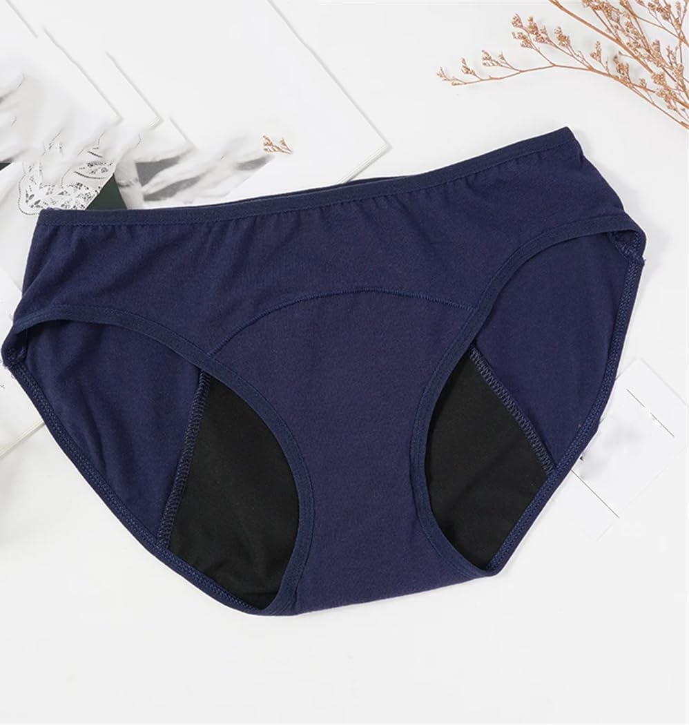 Mutandine da donna a vita alta biancheria intima in cotone assorbe l'acqua ad asciugatura rapida slip femminili 3 pezzi