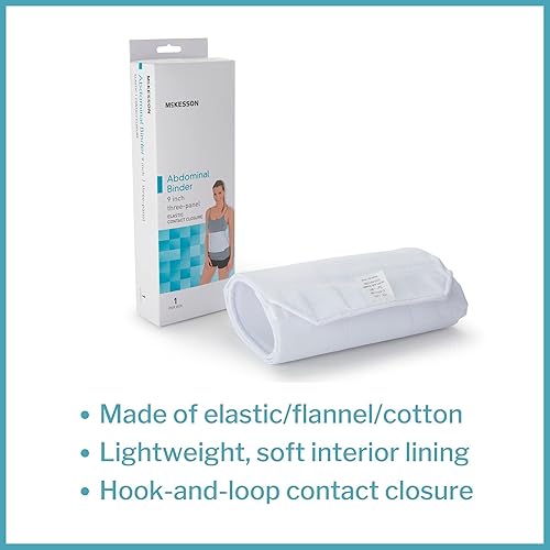 Miniatura 2 de McKesson Carpeta de soporte abdominal S-M para adultos, circunferencia de cintura de 30 a 45 pulgadas, 9 pulgadas, 1 unidad