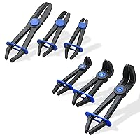 Vista 7 de Juego de 3 alicates de abrazadera, versátil juego de alicates para mangueras flexibles, mangueras de freno, líneas de combustible (3 piezas)