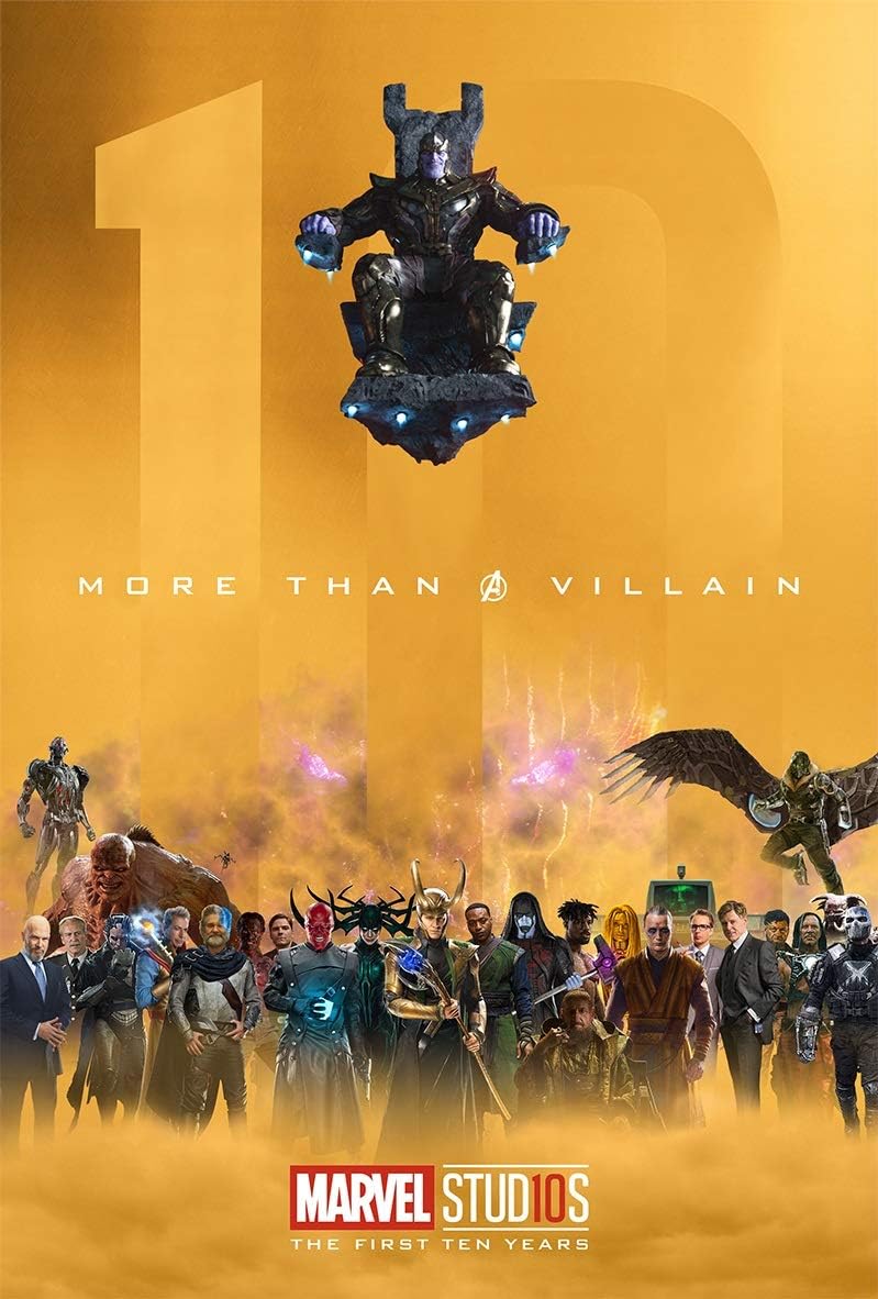 Laur UK More than Villain Poster 10th Anniversary Film Poster Super Hero Poster, 91.5 x 61 cm