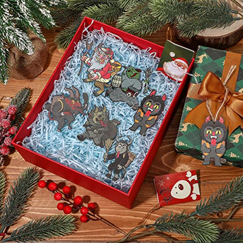 Vicenpal Krampus Weihnachtsschmuck aus Holz, Horror, Weihnachtsbaumschmuck, Krampus, Folklore, gruselige Dekoration für Weihnachten… – Ansicht 4