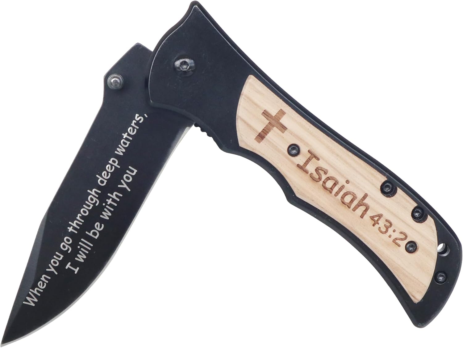 Christian Scripture Gifts Utility Tool,Engraved Bible Verse Catholic Confirmation Baptism Gifts,Personalized Pastor Gifts (Matthew 5:9)