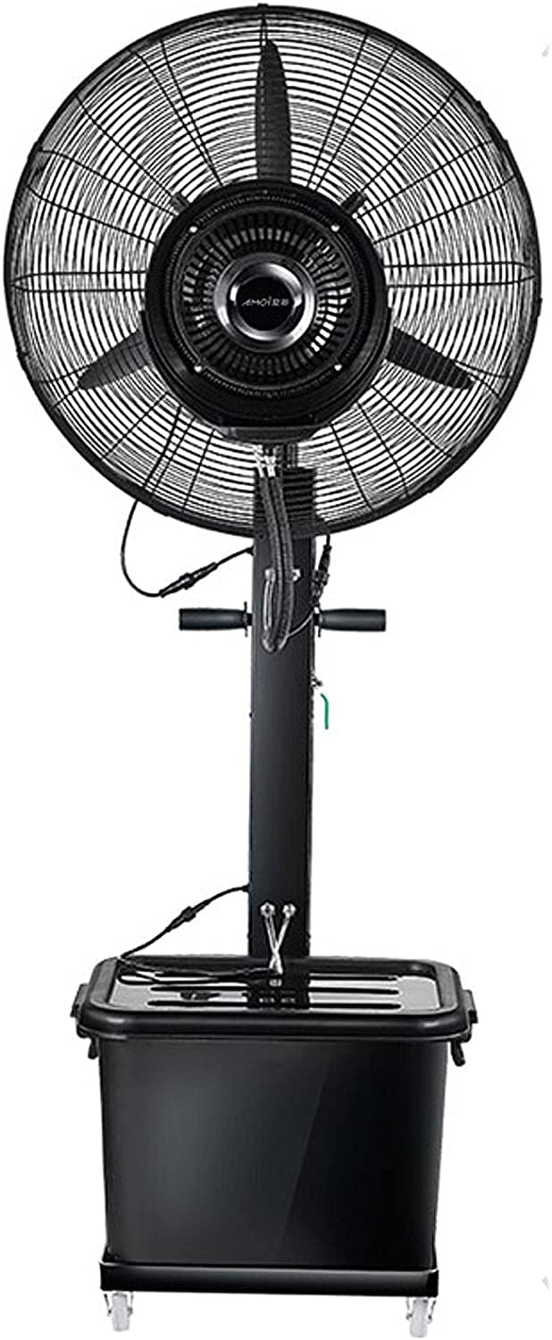 asdchZen Oscillating Fan With Mister, 3 Speed Settings Misting Fan With 43L Tank, Industrial Outdoor Patio Garage Cooling Fan,80CM
