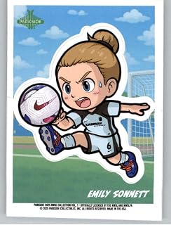 2025 Parkside NWSL Chibi Stickers #NNO Emily Sonnett NJ/NY Gotham FC Official Soccer Card in Raw (NM or Better) Condition