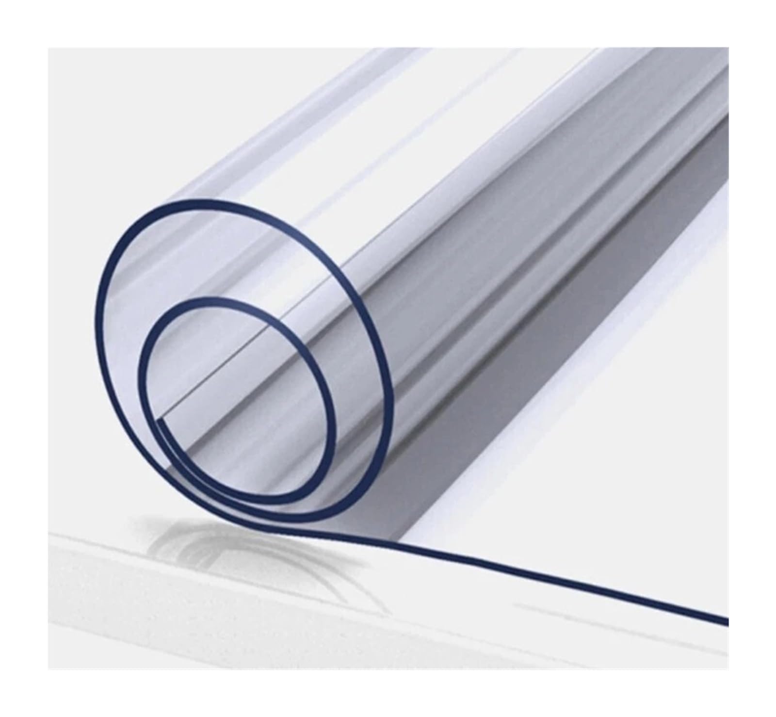 Clear Table Protector PVC Waterproof Tablecloth Transparent With Pattern Kitchen Table Cover Oilcloth Soft Glass(2.0MM,60X300CM)