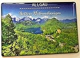 Allgaeu 070421 - Imán para nevera con candado Hohenschwangau