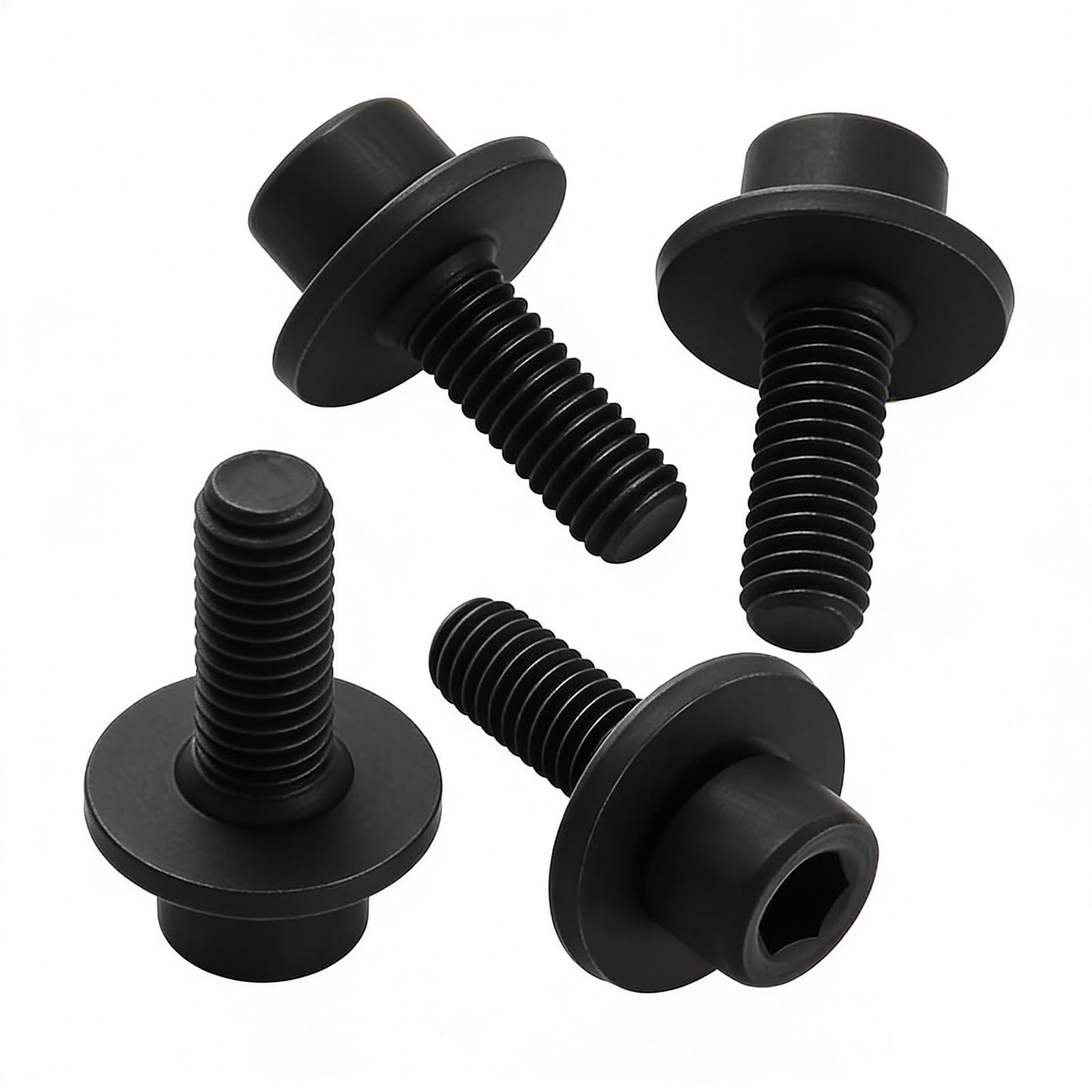 4-Pack M6 Left-Hand Thread Hex Bolts – Replacement Blade Clamp Screws Compatible with M-akita BSS610, BSS611, DSS610, DSS611 – Direct Replacement for O-EM 266133-3, 10541200