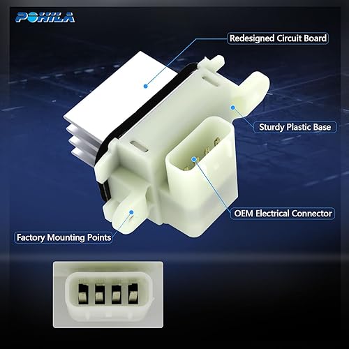 Miniatura 6 de Resistencia del motor del ventilador del módulo de control HVAC compatible con Ford Expedition 2010-2017 Ford F-150 2011-2017 Lincoln Navigator Auto