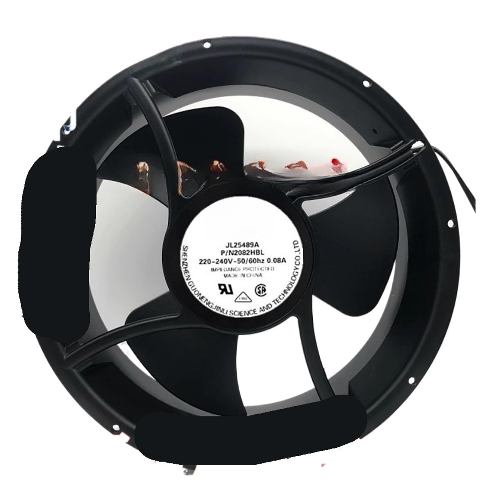 OKEWGHFL JL25489A 2082HBL 220V 0.08A 25cm 25489 Cooling Fan(Lead)