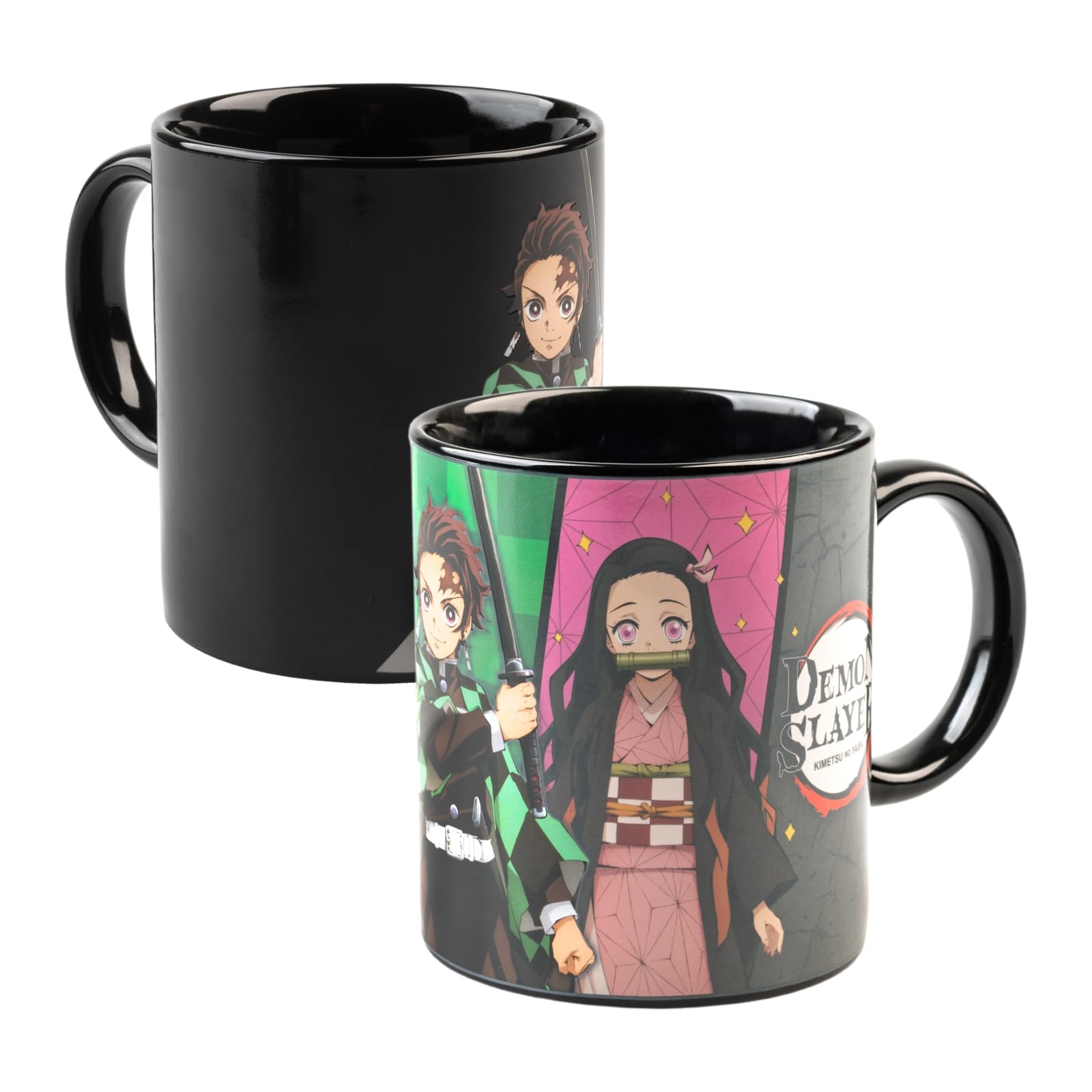 Grupo Erik Heat Changing Mug - Demon Slayer Manga | 12.3 oz - 350 ml Coffee Mug Tea, Cool Mugs and Cups | Anime Gifts Under 15 Pounds, Kimetsu No Yaiba Demon Slayer Merch