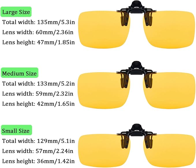 Gafas de sol clip on sin polarizar para hombre y mujer miniatura 2