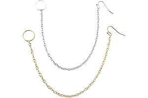 2PCS Indian Pierced Nose Chain