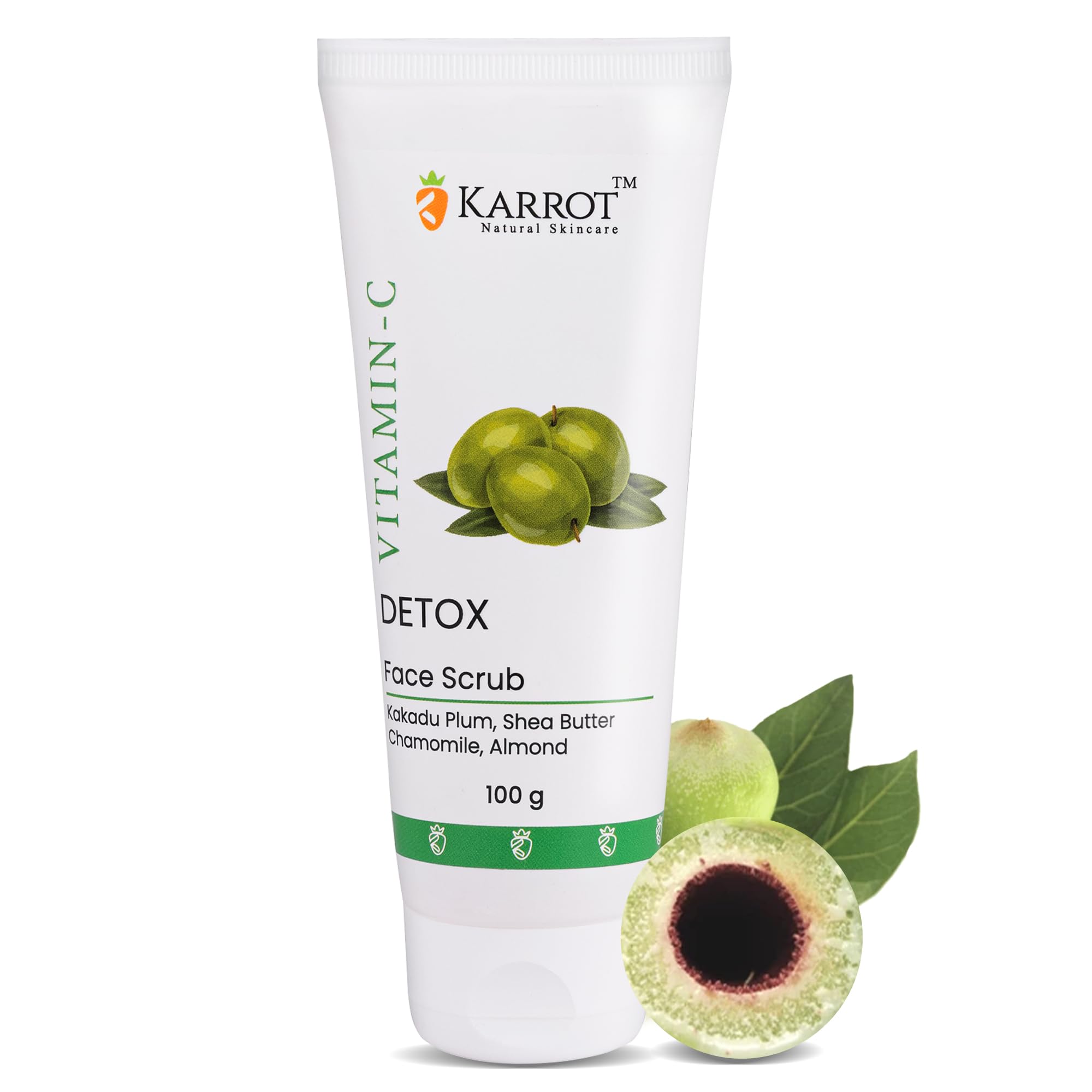 Vitamin C Face Scrub for Glowing Skin, Combats Spots — Flash AI Score 88/100