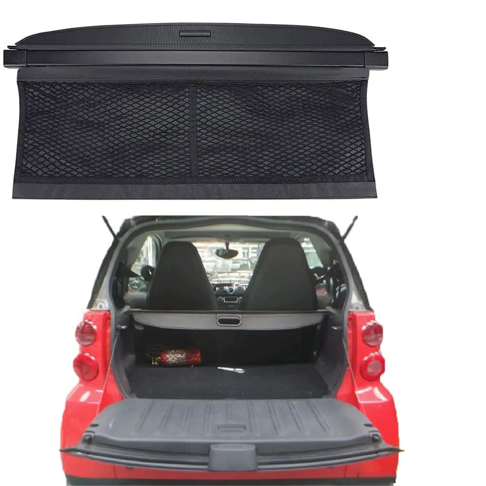 Coche cubierta de carga retráctil para Smart 451 que protege tu maletero de miradas y del agua