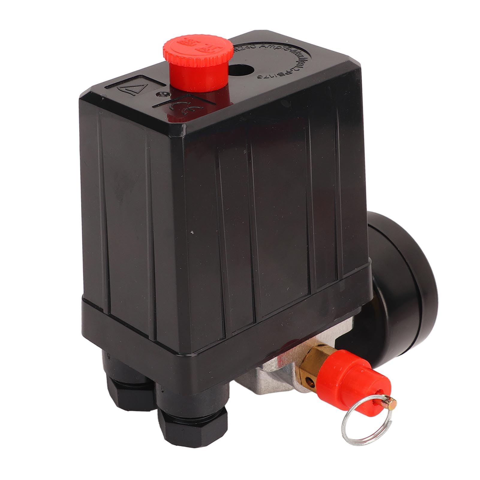 1Pcs Pressostat De Compresseur D'air, Regulateur De Pression D Air Compresseur, Pièces Détachées Compresseur Air, Convertisseur De Soupape D'air, Compresseur à air Portatif 0 à 180 PSI (Noir)