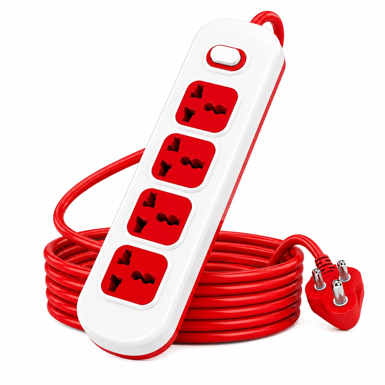 Valmora Extension Board with 4 Universal Sockets, Master Switch, LED Indicator & Heavy Duty Copper Wire | 2000W Overload & Surge Protection Power Strip for Home, Office, Laptop & Mobile Charger-image-44