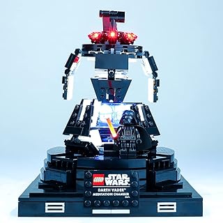 Kyglaring LED Lighting Kit for Lego Darth Vader Meditation Chamber and Lights Set Compatible with Lego 75296 Building Block Set - Not Include The Model (Classic Version)