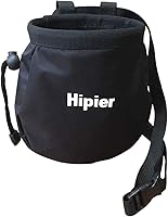 HipierFx Climbing Chalk Bag - Waterproof Gymnastics Weightlifting Bag w/ Zip Pocket & Adjustable Belt