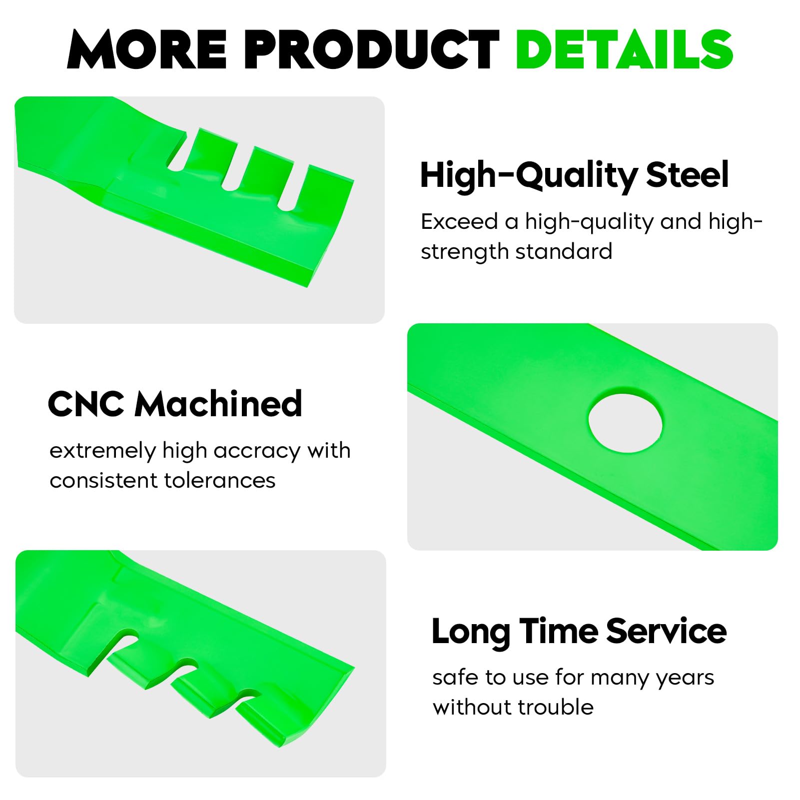 Lame per tosaerba dentate per pacciamatura adatte per 70000-00602 70000-25001 76539-34330 per Kubota B1550 B1750 F2560E F3060 G1900 G2000 RC60B-21 Lawn Trans attori con 15 Piani tosaerba da 2,4 cm, 3