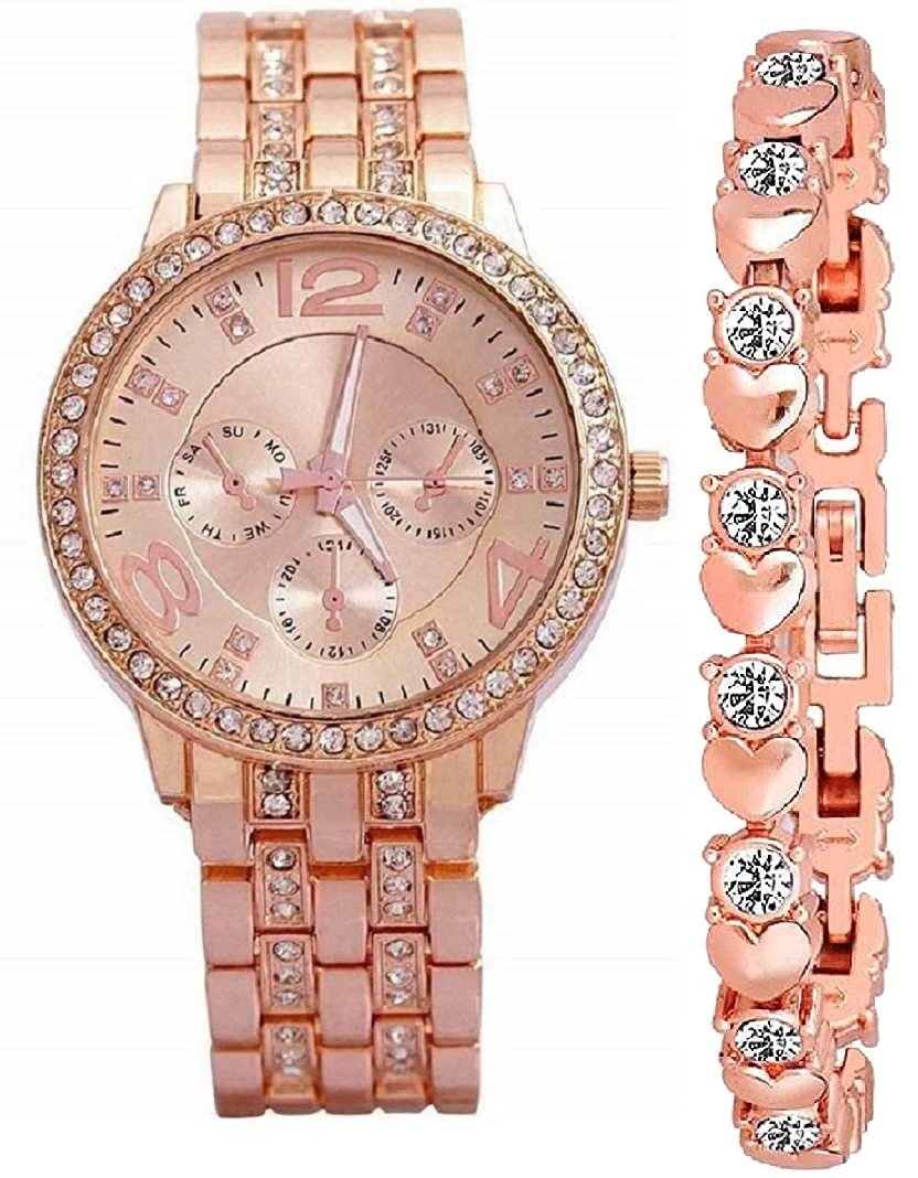 SELLORIA Brand A Analouge Gold Dial Gold Plated Watch Water Resistant Heart Color Changing for Bags & Purses for Girls& Women Key Chain Key Chain for Womens Ladies Girls Watch (B09TPYKBW6) Amazon Price History, Amazon Price Tracker