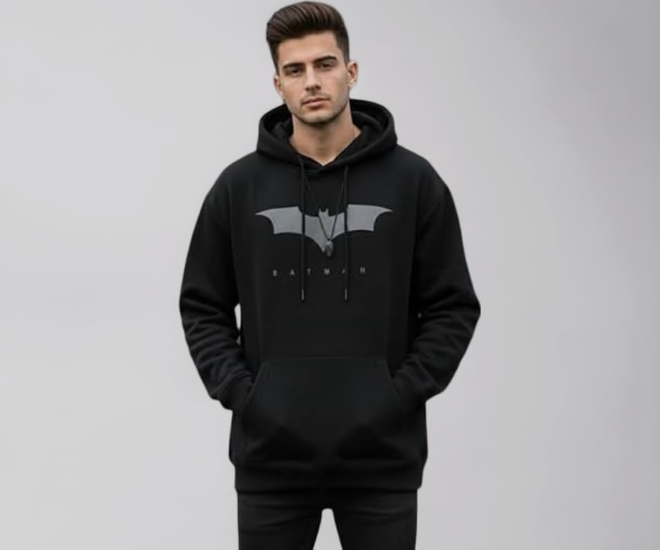 Men’s Premium Wool Hooded Sweatshirt | Warm Winter Pullover | Soft & Cozy Full Sleeve Graphic Hoodie | Casual Loose Fit Outerwear