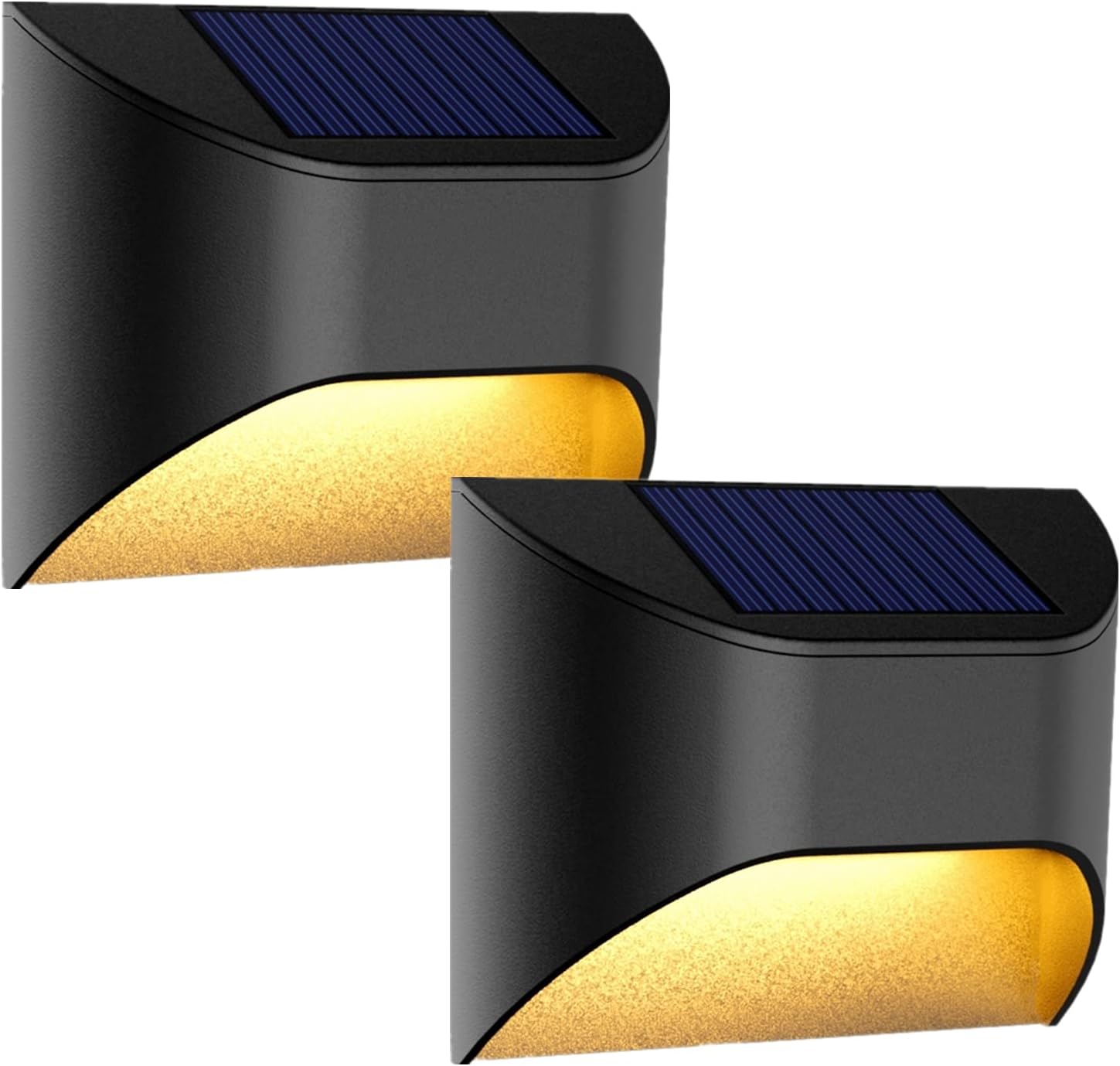 ILLSTAR Solar Step Lights Outdoor Waterproof, Solar Deck Lights,3 CCT Color 3000K/4000K/5000K Options Fence Lights,for Yard Garden Deck Fence Stair（2-Pack）