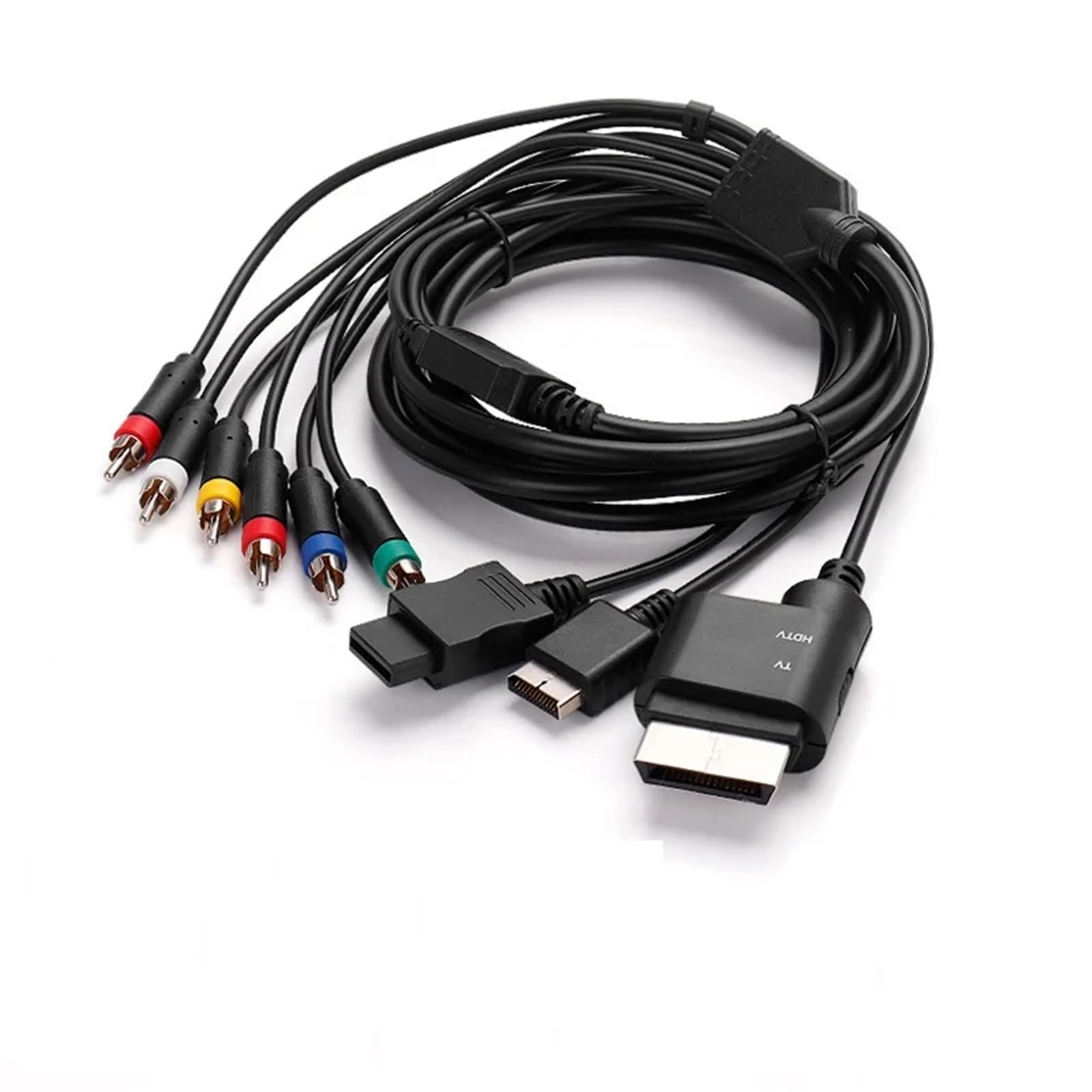Wieloskładnikowy kabel AV 1,8 m, kabel S-Video do PS2/3, PS3, 360, Wii/WiiU, akcesoria do gier.