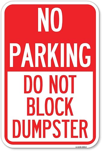 Miniatura 5 de Cartel de estacionamiento de aluminio de calibre pesado a prueba de óxido de 18 x 24 pulgadas, protege tu negocio y municipio, fabricado en los