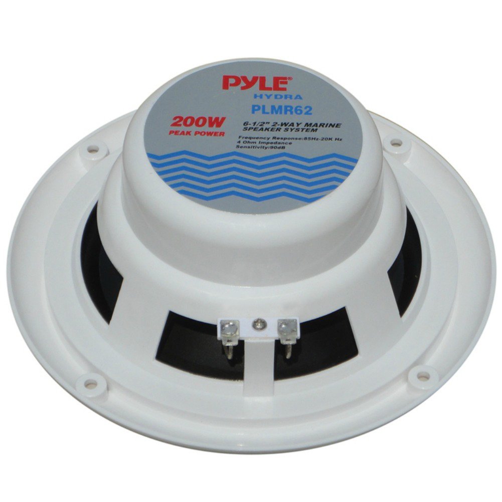 Pyle PLMR62 Pareja difusores Altavoces 2 Calles Blancos 6,5" 16,50 cm 165 mm diámetro Chubasqueros Interno Externo mar Piscina Barco balsa Hotel Pub Bar 200 vatios rms 400 vatios MAX a Pareja