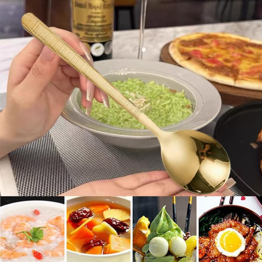 Lot De 4 Cuillères à Café Créatives En Acier Inoxydable Motif Fleur, Cuillère à Sucre, Cuillère à Mélanger, Cuillère à Mélanger, Cuillère à Thé