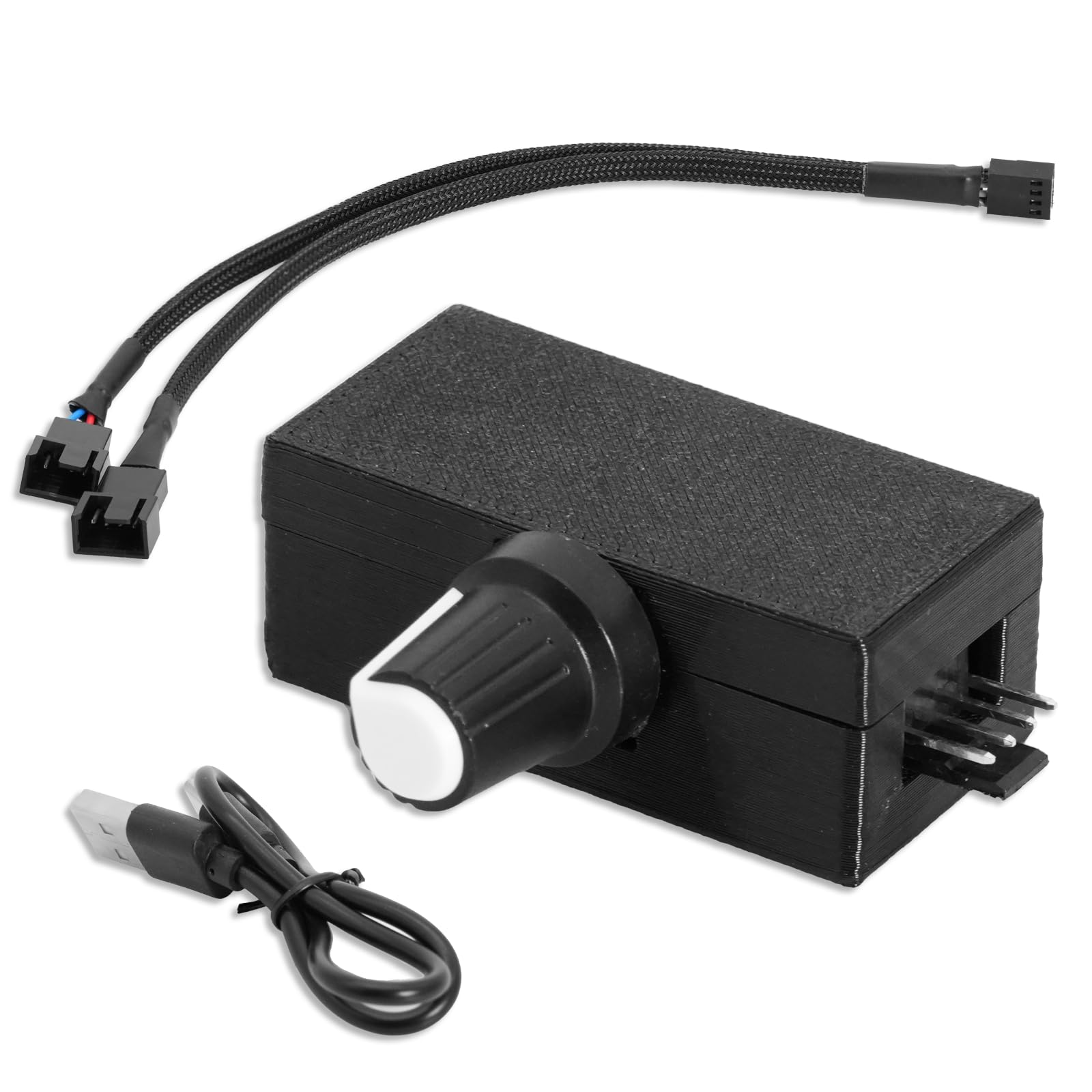 Regolatore di velocità PWM 4 Pin PWM Controller per ventilatore PWM Controller USB Tipo-C Alimentazione elettrica Controller per ventilatore Opzione di raffreddamento ad acqua DIY