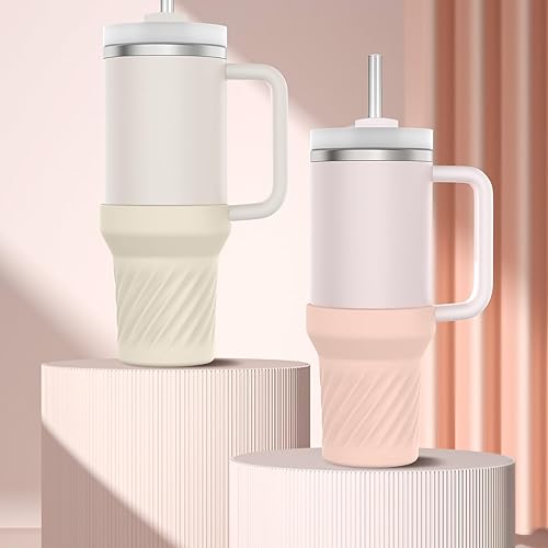 Miniatura 6 de Funda de silicona para botas Stanley Cup, accesorios Quencher H2.0, vaso de 40 onzas Adventure Quencher, vaso de 40 onzas, botella de agua, funda