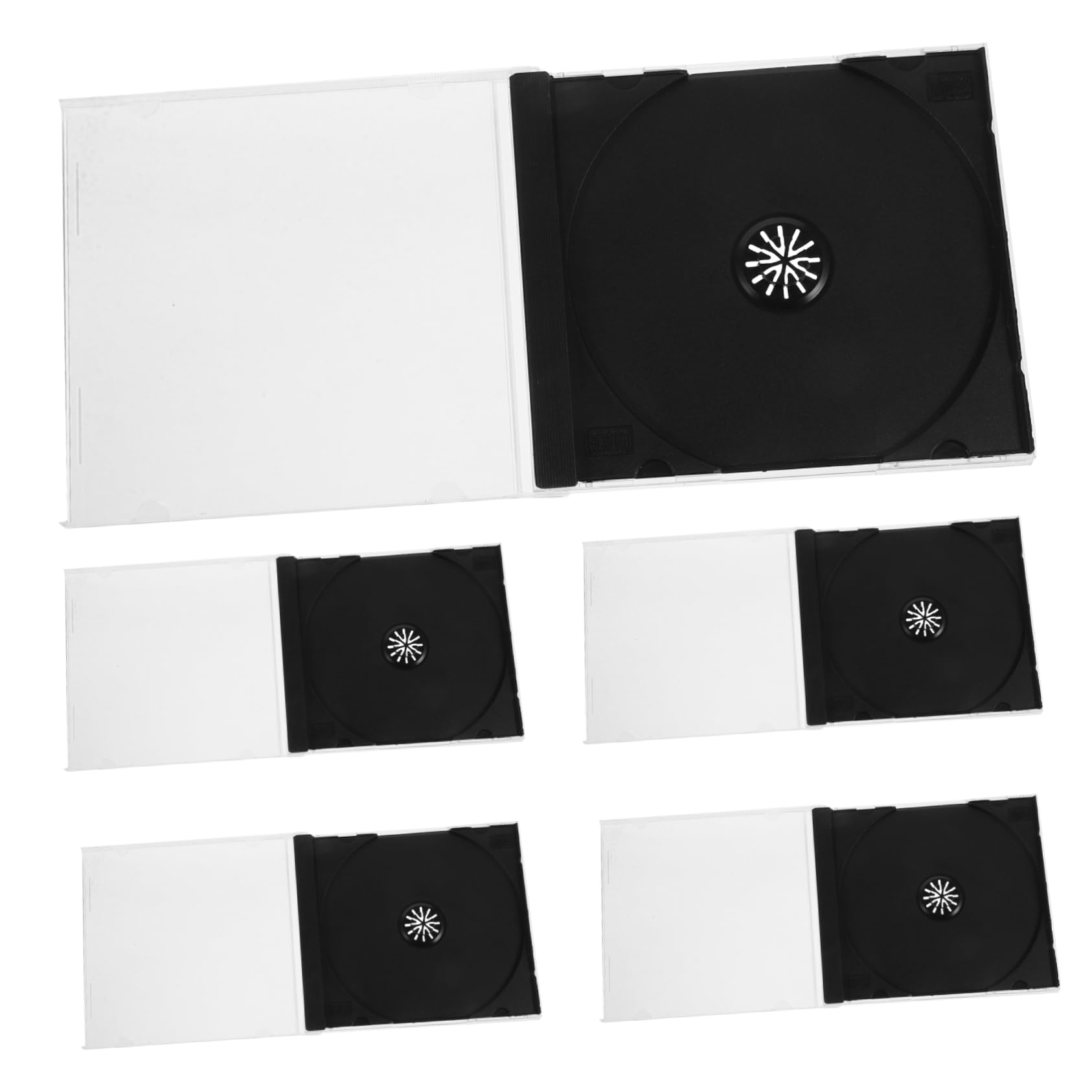 Garneck 3 Set Di Organizer Portatili Custodia Riutilizzabile Materiale Sicuro Per Dvd Compatto E Facile Da Trasportare Per Viaggi Casa Auto 5 Pezzi * 3