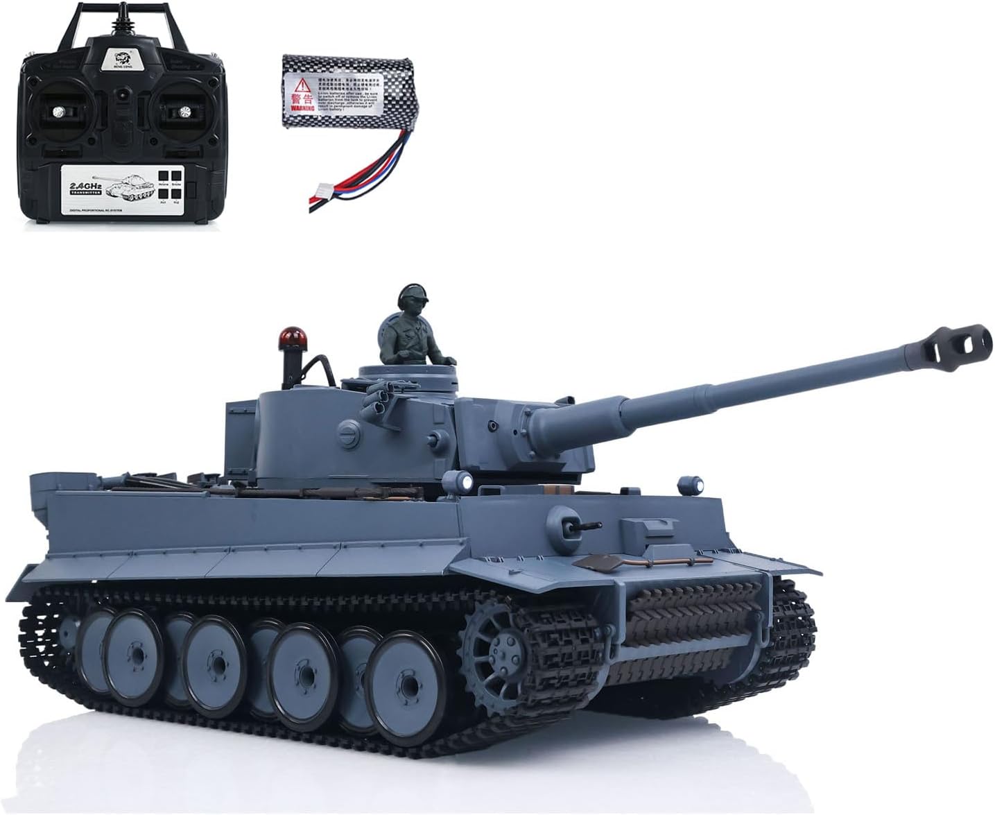 Toucan RC Hobby 2.4Ghz Henglong 1/16 Scale 7.0 Plastic 3818 German Tiger I