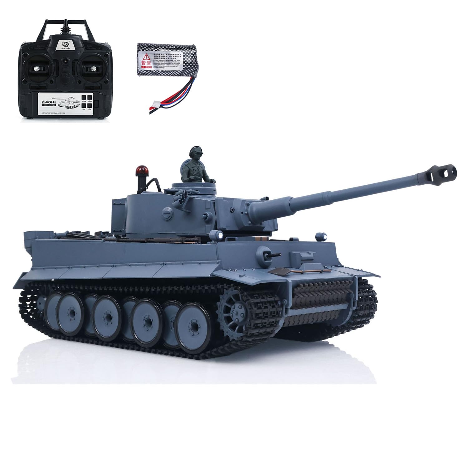 Henglong 1/16 German Tiger I RC戦車 3818-1 Amazon.com: Toucan RC Hobby 2.4Ghz Henglong 1/16 Scale 7.0 Plastic