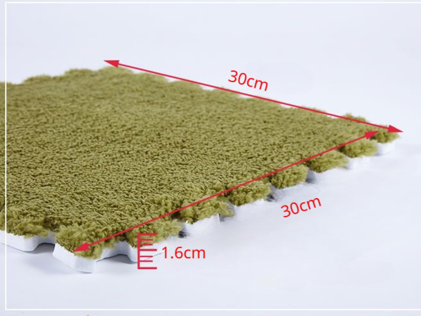 Tappetini Puzzle Per Bambini E Animali - 10 Pezzi 30x30 Cm, Morbido Antiscivolo, Grigio - Foto 3