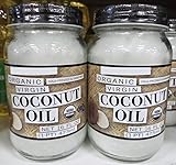 Trader Joe Organic Virgin Cold-Pressed & Unrefined Coconut Oil 16fl oz 473ml (Two Bottles)