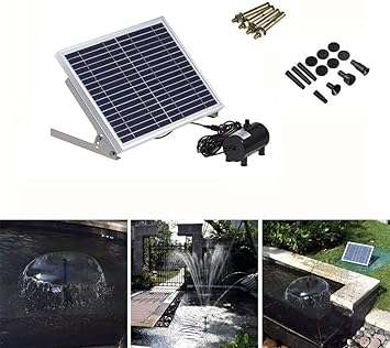 BANGWEIER High-Power Solar Fountain Pump Solar Landscape Fountain 17V 10W Equipment Solar Water Pump Garden Fountains Decorative Fountain