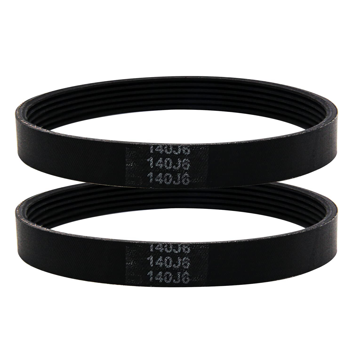 Powswopx 2 Pack 140J6 Planer Drive Belt 5140055-59 Replacement V Belt for Delta 22-560, 22-563, TP400LS, 22-565 22-580 Planer, Wen 6560