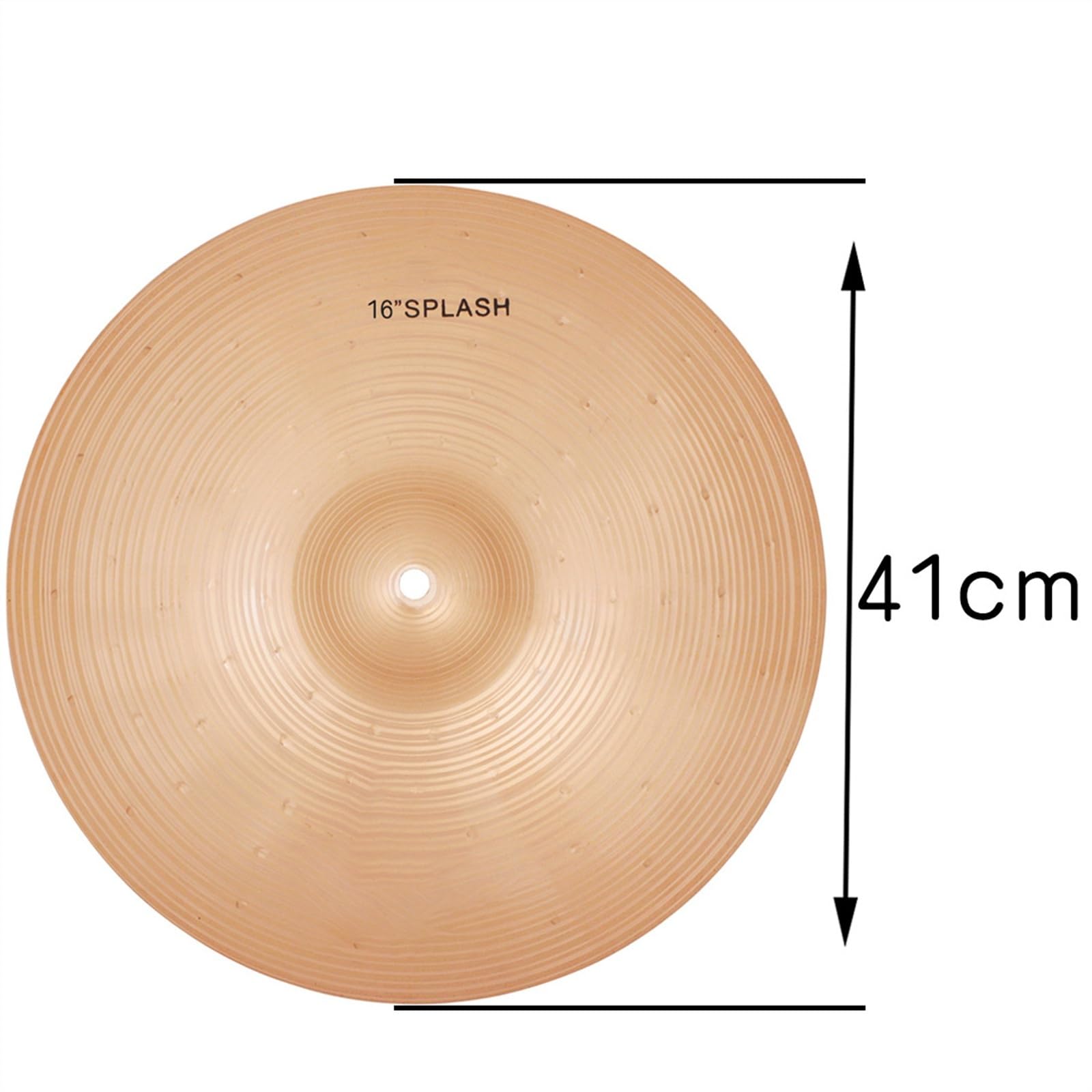 Platillos Profesionales Platillos de aleación Hechos a Mano Platillos de percusión Accesorios de Repuesto para batería Platillos de batería (Color: 16 Pulgadas) (16 Pulgadas)