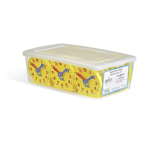 Miniatura 7 de hand2mind -42836 Juego de relojes con engranajes para el aula (juego de 24)