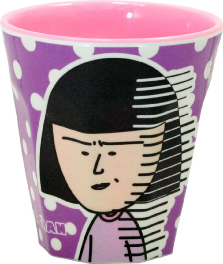 Fujimoto Dengyo Chibi Maruko Chan melamine cup dot purple MC-N03