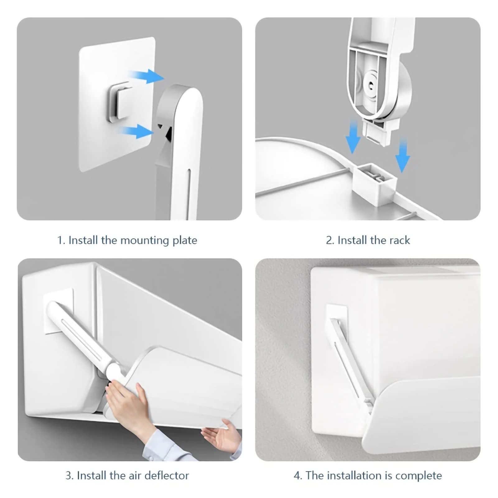 Ac Vent Deflector PATIKIL Adjustable Air Conditioner Deflector ...