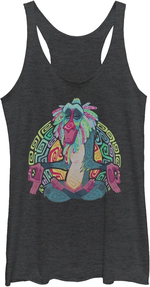 Disney Women's Lion King Freaky Rafiki Tri-Blend Racerback Layering Tank