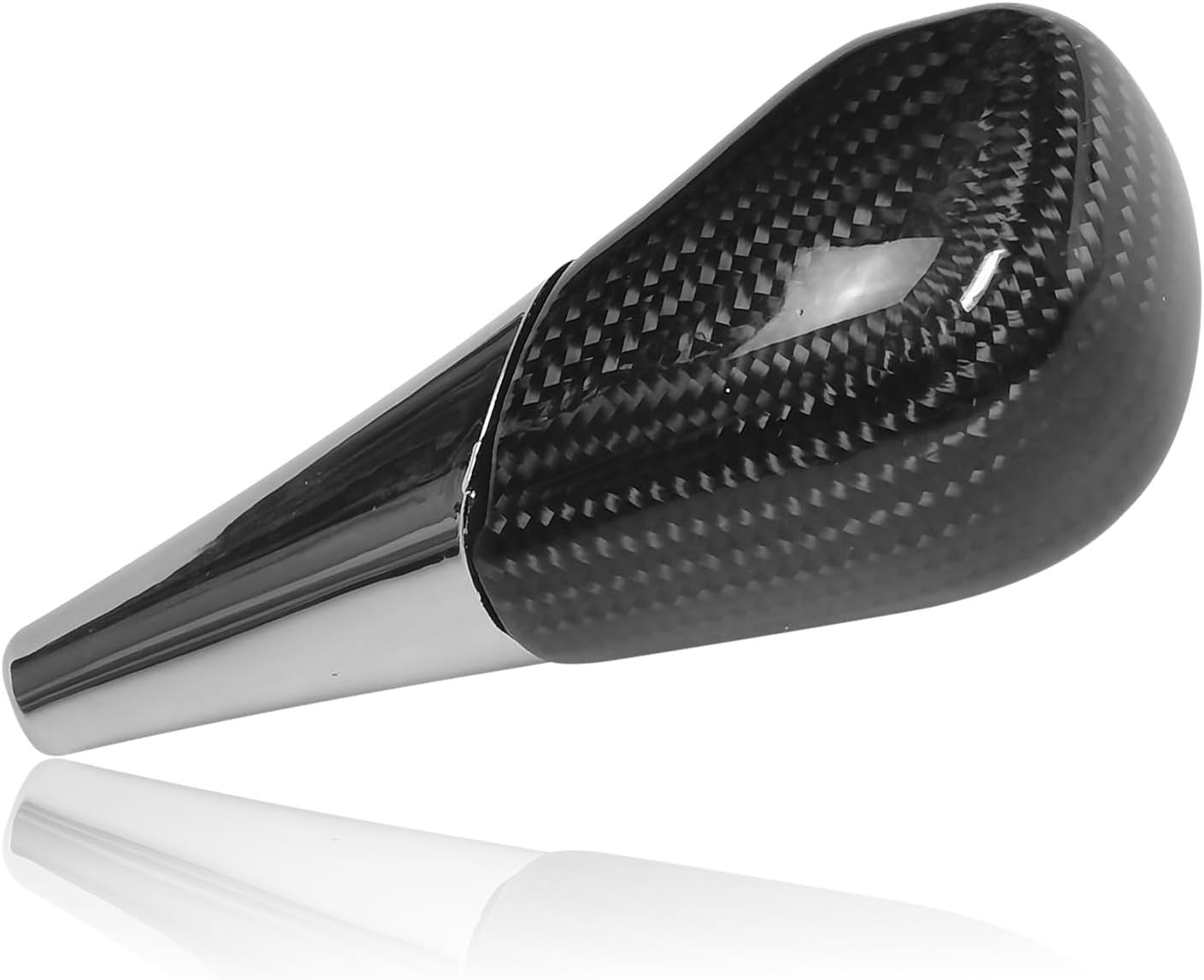 Compatible with Carbon Fiber Gear Shift Knob Head Cover Automotive Shift Lever for Toyota Camry 2007-2011 Corolla 2009-2013 Highlander 2008-2013 RAV4 2006-2011 Sienna 2011-2016 (Black)