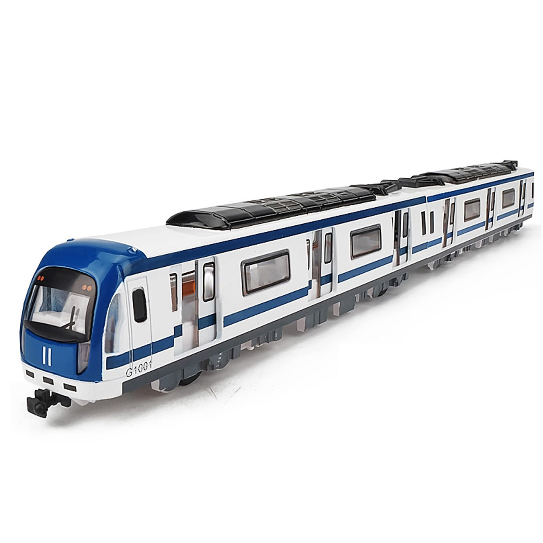 Juegos de Juguetes de Metro, Juegos de Coches de Juguete de aleación Metro Urbano, Juegos de Juguetes de Modelos de automóviles(Azul)
