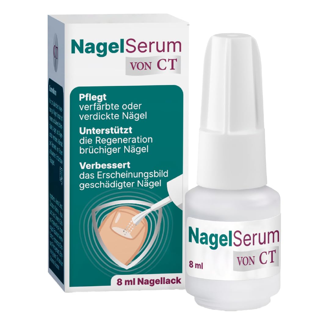 Nagelserum von CT 8ml - Nagelpflege bei verfärbten, verdickten Nägeln – mit 8% Ciclopirox – Wasserlöslicher Nagellack mit Chitosan (HPCH) – Regeneriert brüchige Nägel mit Silicium & MSM - PZN 19902455